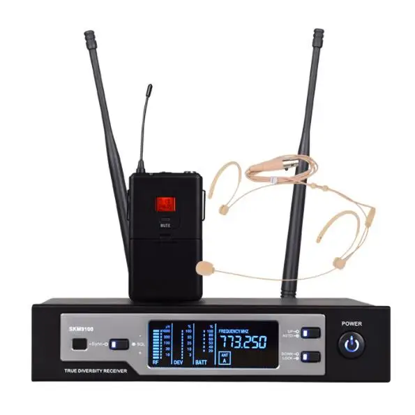 e SKM-9100 Профессиональный цифровой микрофон беспроводной истинный микрофон разнообразие для крупномасштабной производительности skm микрофон - Цвет: e