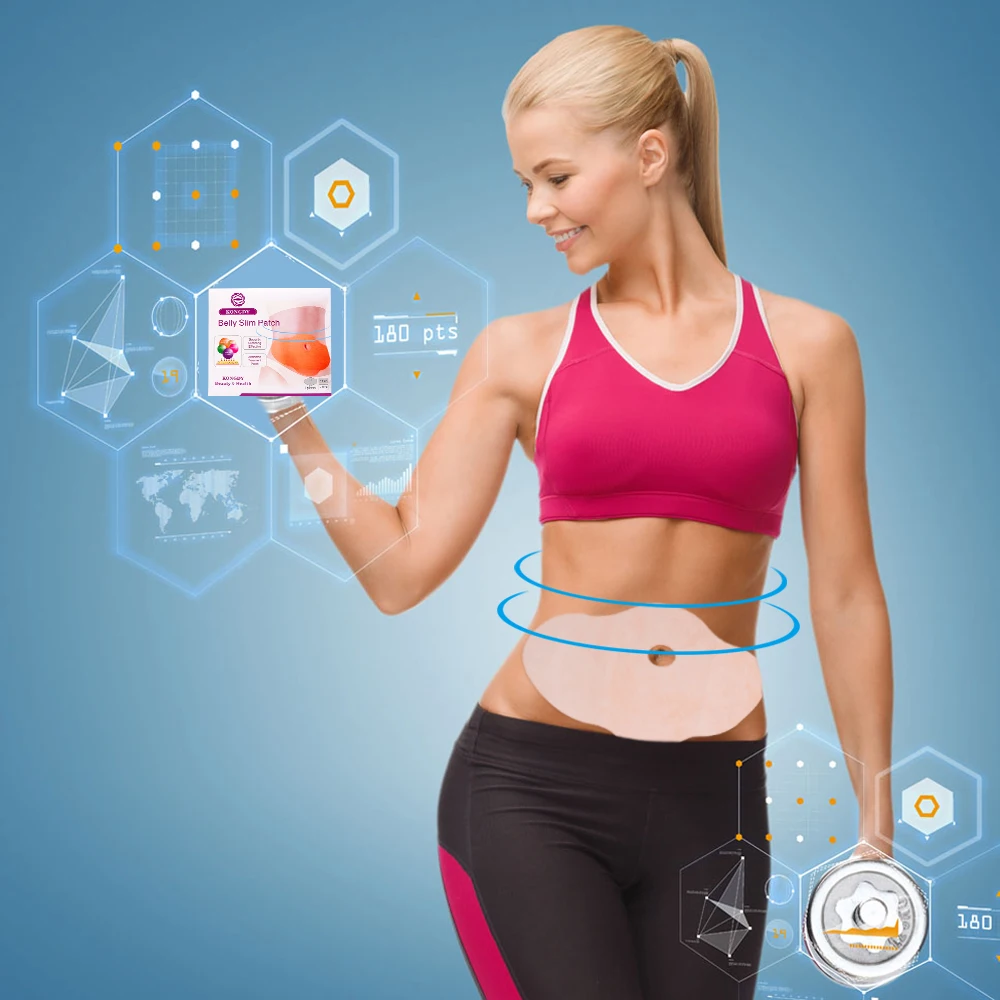 

KONGDY 10 Pieces Belly Slim Patch Navel Sticker Slimming Patch Lose Weight Plaster Fat Burning Slim Patch Anti Cellulite Plaster