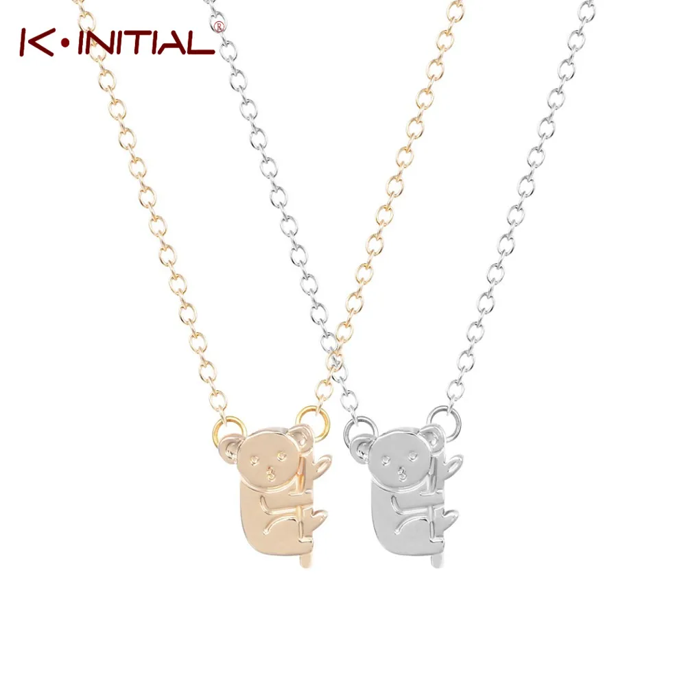 Kinitial Koala Подвеска Медведь ожерелье кулон животное коала ожерелья с подвесками
