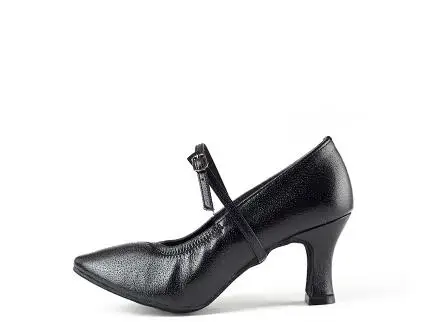 Black heel 7cm Танцевальная обувь женская обувь для латинских танцев спортивная обувь из натуральной кожи с мягкой подошвой BD 125 Современный Джаз мягкая износостойкая натуральная кожа 5 см - Цвет: Black heel 7cm