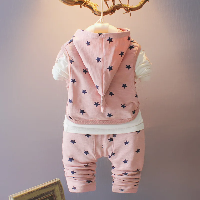 2017 new spring and autumn baby suits boys girls clothing set children's small sets of three free shipping | Детская одежда и