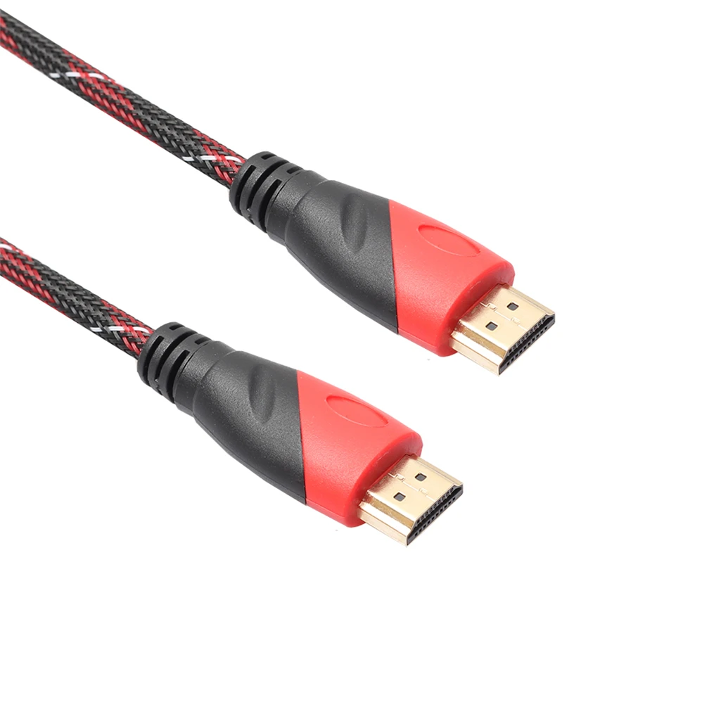 REXLIS нейлоновая оплетка кабеля HDMI 0 5 M 1 м 3 10 кабель 1080 P 3D для PS4 Xbox проектор HD ЖК