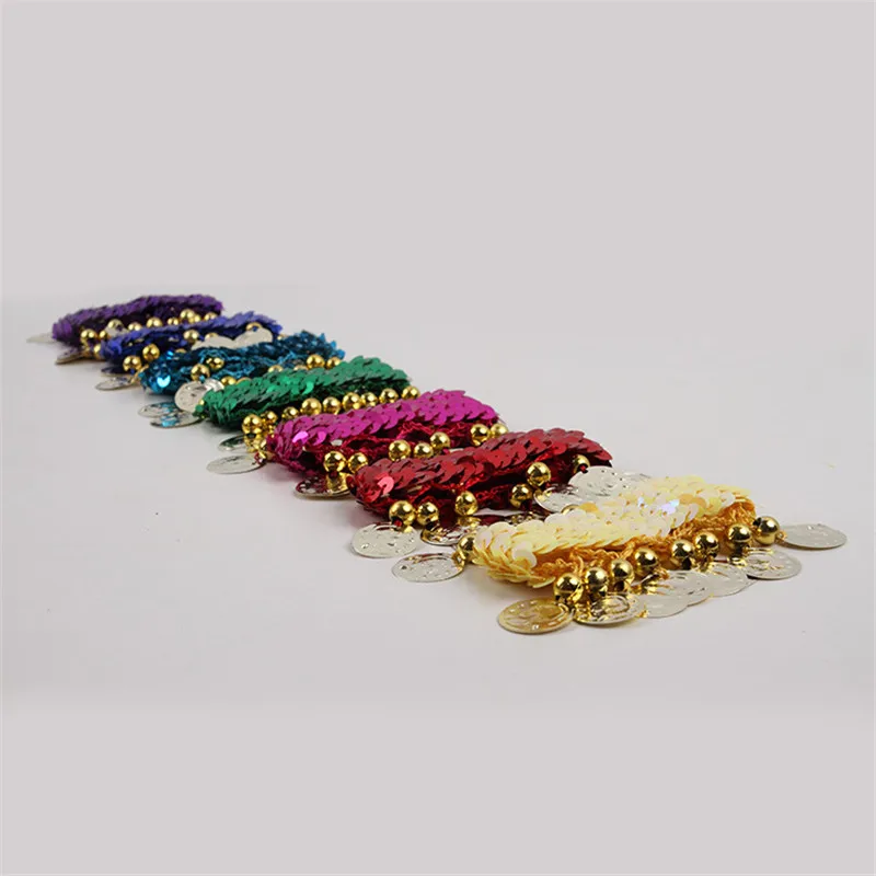 Женский костюм для танца живота 7 цветов браслеты с блестками ручной работы|belly