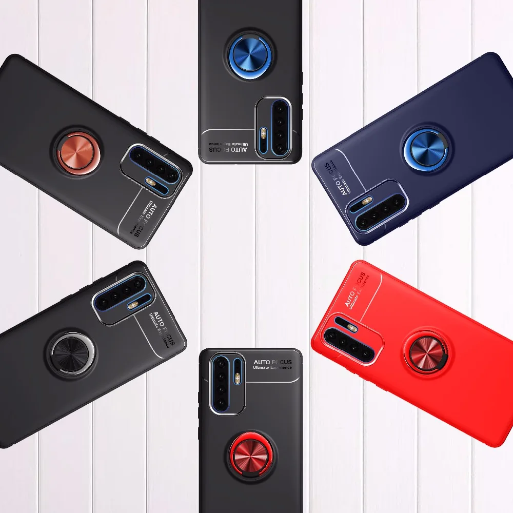 Ring Case For Huawei P30 Pro Lite Silicone Cover mate 20X 20 Magnetic Y7 Prime 2019 P Smart Shell |