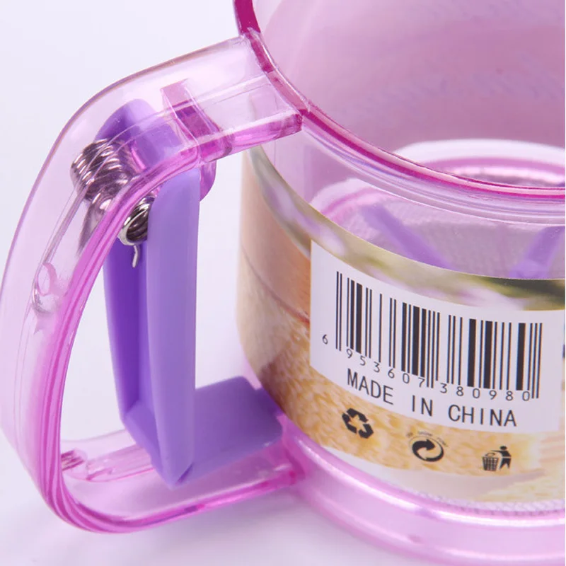 Практичное сито для муки ручное фильтр 250 мл пластиковое шейкер сахара