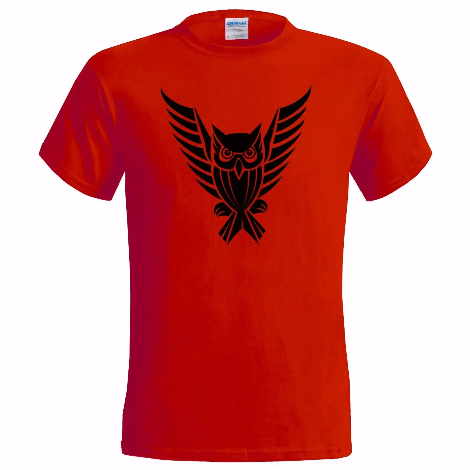 Мужская футболка с изображением совы в стиле племени подарок татуировка маори