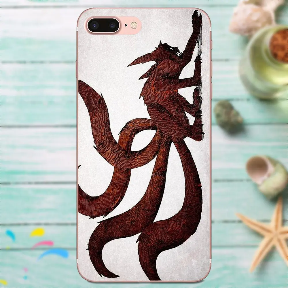 Naruto Kurama Kyubi милый блочный чехол для телефона Galaxy J1 J2 J3 J330 J4 J5 J6 J7 J730 J8 2015 2016 2017 2018 mini