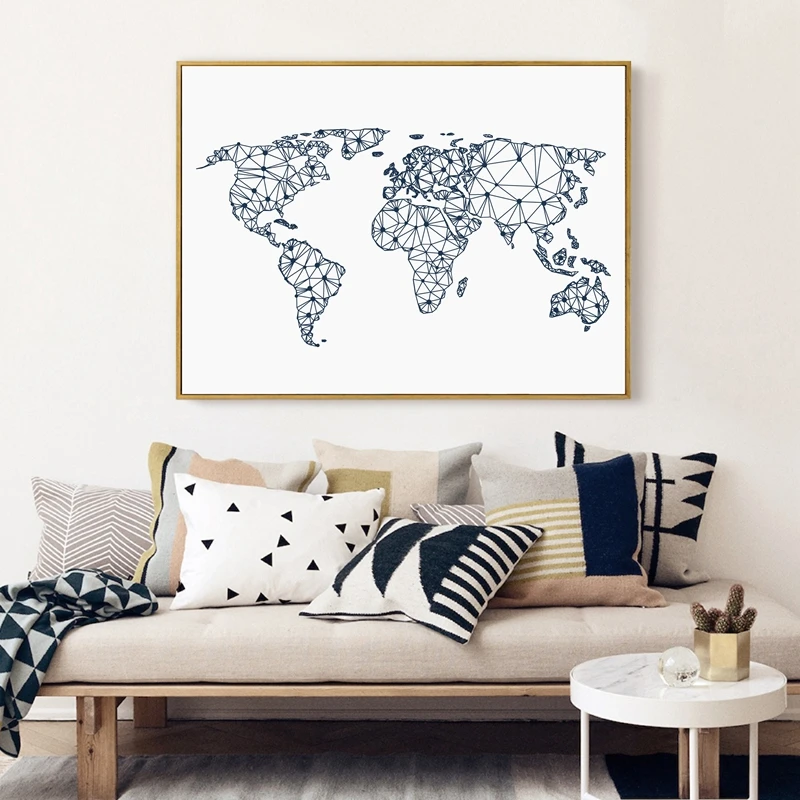 Картина на холсте картина стену абстрактная карта мира|wall pictures|map of the worldmap world |