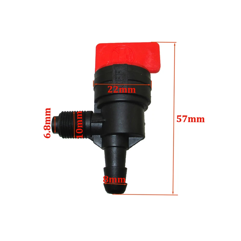XLSION 10 шт Пластиковый газовый топливный запорный клапан Petcock 1/4 &quotID Топливопровод
