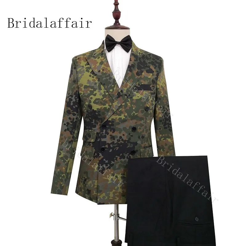 Уникальный Камуфляжный костюм Bridalaffair 2019 официальные костюмы для жениха на