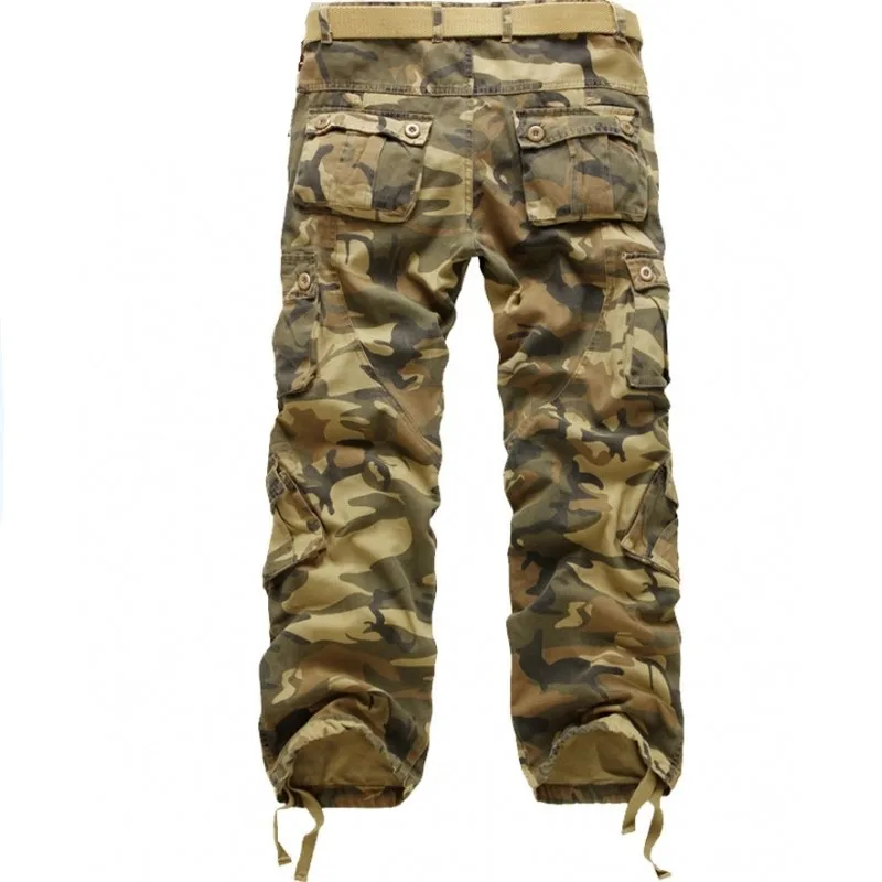 Мужские военные тактические брюки карго повседневные свободные мешковатые из