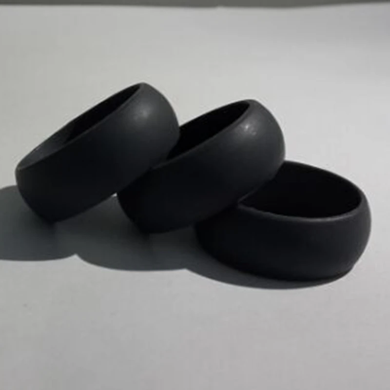 Черное гибкое Гипоаллергенное Силиконовое резиновое кольцо для кроссфита