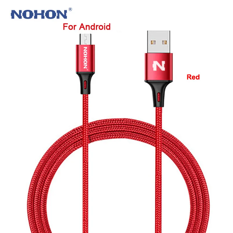 Оригинальный кабель Micro USB NOHON для Samsung Huawei HTC Nokia Android быстрое зарядное устройство