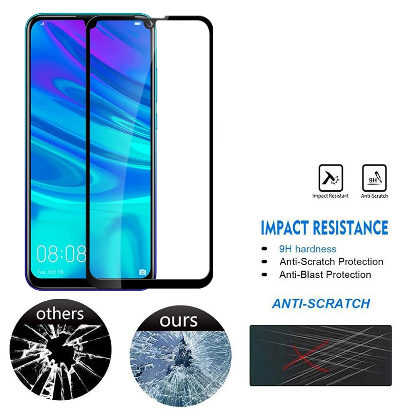 2 шт. Защитное стекло для huawei p smart Стекло дисплей броня для huawei p smart закаленное стекло psmart защитная пленка