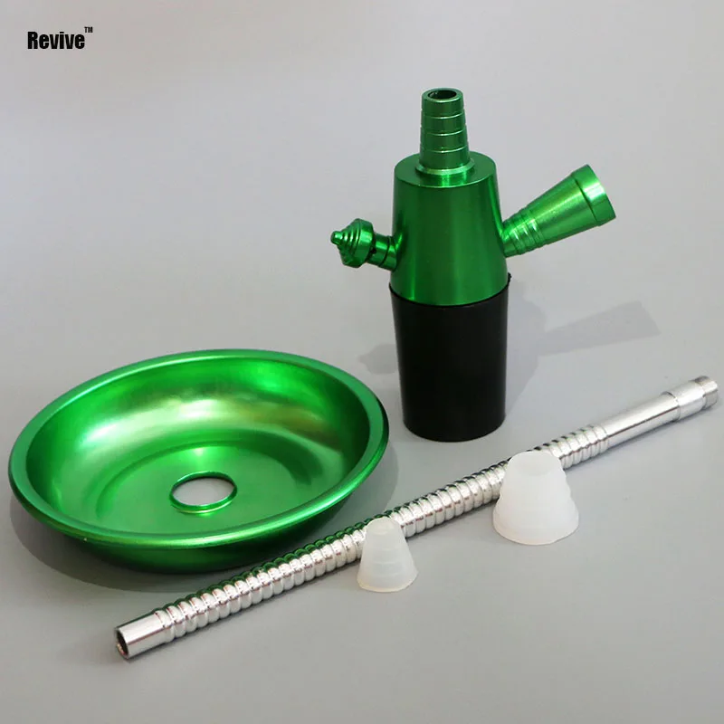 Revive aluminum narguile кальян стебель подходит для обычной бутылки кальяна адаптер комплект путешествия chicha портативный курительный водопровод аксессуары