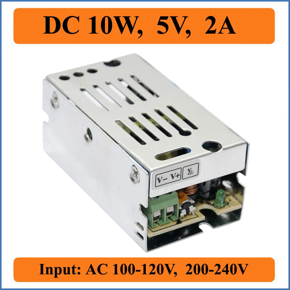 10W 5V 2A переключение Питание Малый Объем Один Выход AC100 240V Напряжение