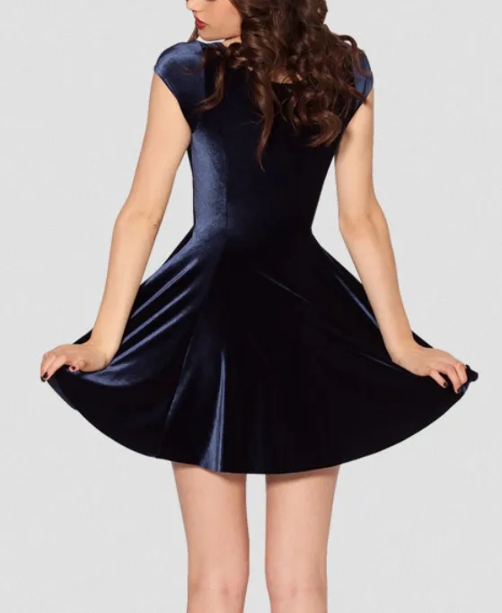 EAST KNITTING FASHION X 068 новинка женское вельветовое платье темно синее Cheerleader 2 0 размеры S