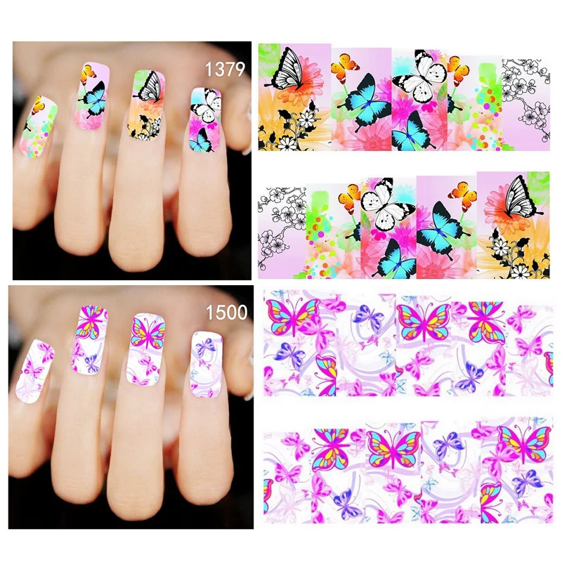 Bittb 2 шт милые животные рождественский стиль наклейки для ногтей леопардовые