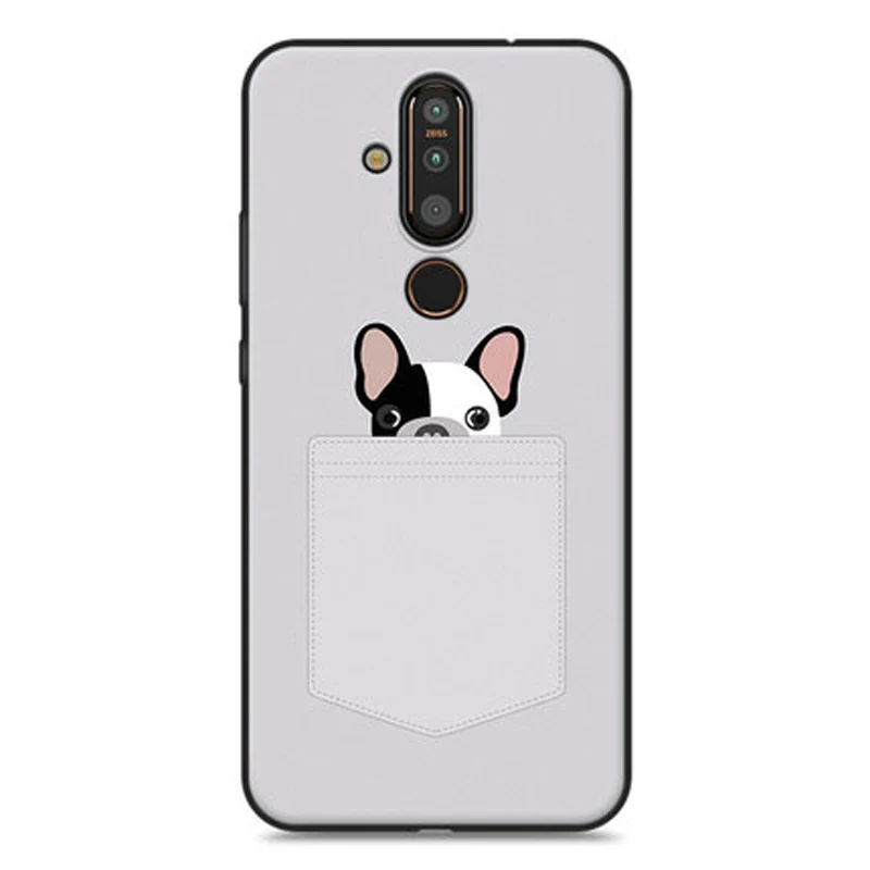Чехол для Nokia X71 мягкий чехол-накладка с мультяшными животными чехлы NokiaX71 TA-1172 X 71
