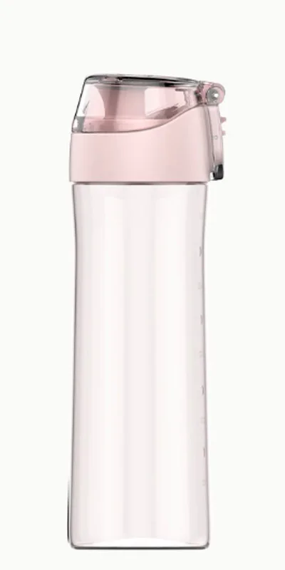 Pink Xiaomi Youpin забавная домашняя Спортивная Питьевая Бутылка для гимнастики, тритановая чашка, 3 цвета, 600 мл, портативная бутылка с высокой температурой и защитой от падения - Цвет: Pink