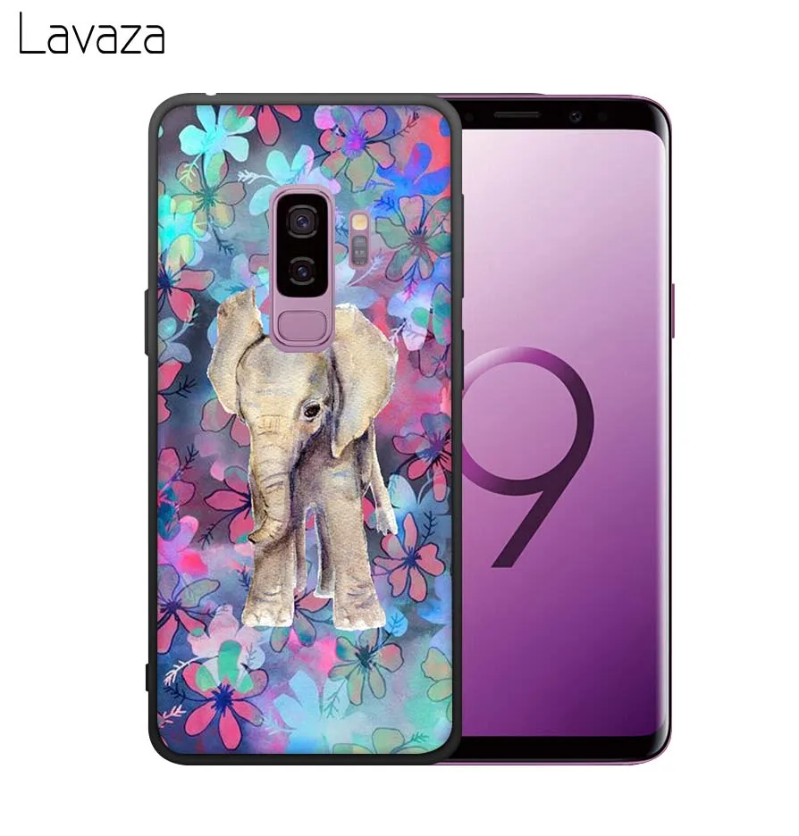 Lavaza Cute Elephant Soft Case for Galaxy A3 A5 2016 2017 A6 plus A7 A8 A9 J6 2018 A10 30 40 50 70 |