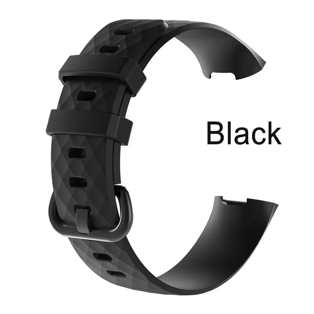 Черный Одноцветные Смарт-часы-браслет для Fitbit Charge 3, спортивный ремешок, Сменные аксессуары для Fitbit Band Correa для Fitbit Charge 3 - Цвет: Черный