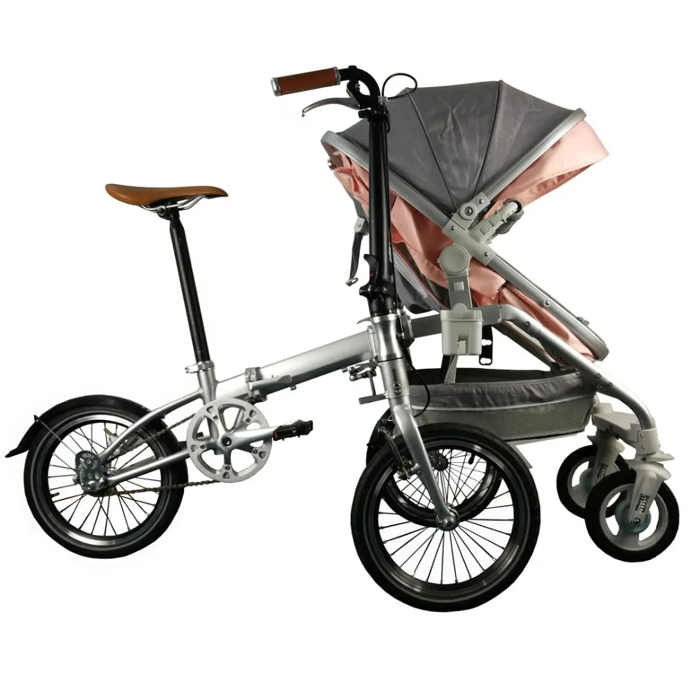 Рекреационный родитель-ребенок складной велосипед круизер велосипед Pedicab для матери и ребенка, родитель-ребенок велосипед, 2 в 1 детская коляска