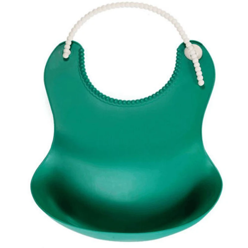 Washable Waterproof Cute Baby Soft Feeding Silicone Bib Saliva Dripping Kid Infant Lunch Bibs Food Catcher Pocket | Детская одежда и