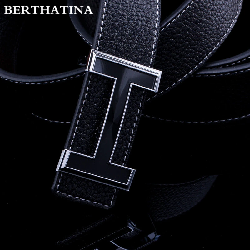 Прямая поставка мужской женский ремень из натуральной коровьей кожи ремни для