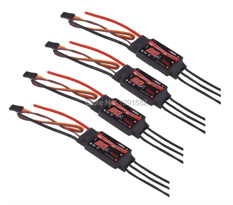 4 шт. RS2205 RS 2205 2300KV бесщеточный двигатель + Simonk 20A / BLHELI ESC для QAV250 True X 243 мм FPV