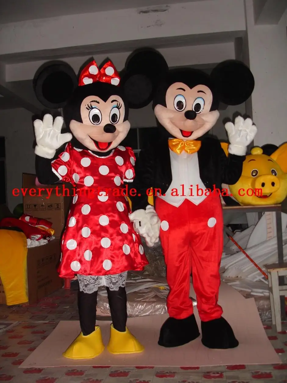 Hot sale 2014 new Cartoon Adult lovely happy lover mouse Mascot Fancy Dress party Costume adult size | Тематическая одежда и