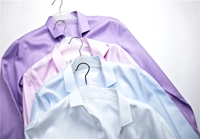 solid men dress shirts long sleeve casual slim fit white formal social shirt male brand clothing prom wedding camisas hombre