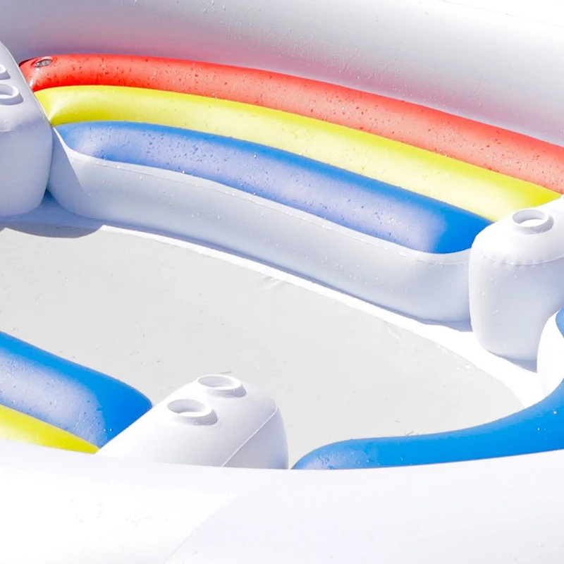 Гигантский надувной бассейн в виде единорога плавающий остров плавучие