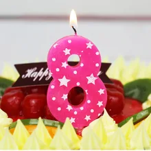 Свечи с цифрами на день рождения, 1, 2, 3, 4, 5, 6, 7, 8, 9, 0, для детей и взрослых, свечи на день рождения для торта, вечерние украшения, украшения, свечи для торта, Декор