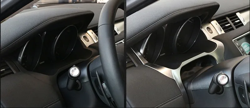 Для Land Rover Range Rover Evoque 2012- Автомобильный Интерьер Передняя панель край крышка рамка отделка ABS хром аксессуары для LHD