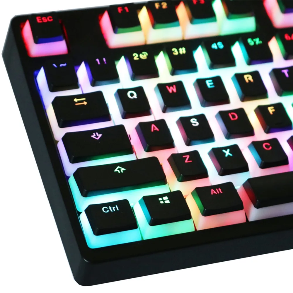 PBT пудинг ключ шапки с подсветкой Doubleshot ANSI ISO ключ набор Cherry MX Чехлы для клавиш для 87/104/108 MX Переключатель механический