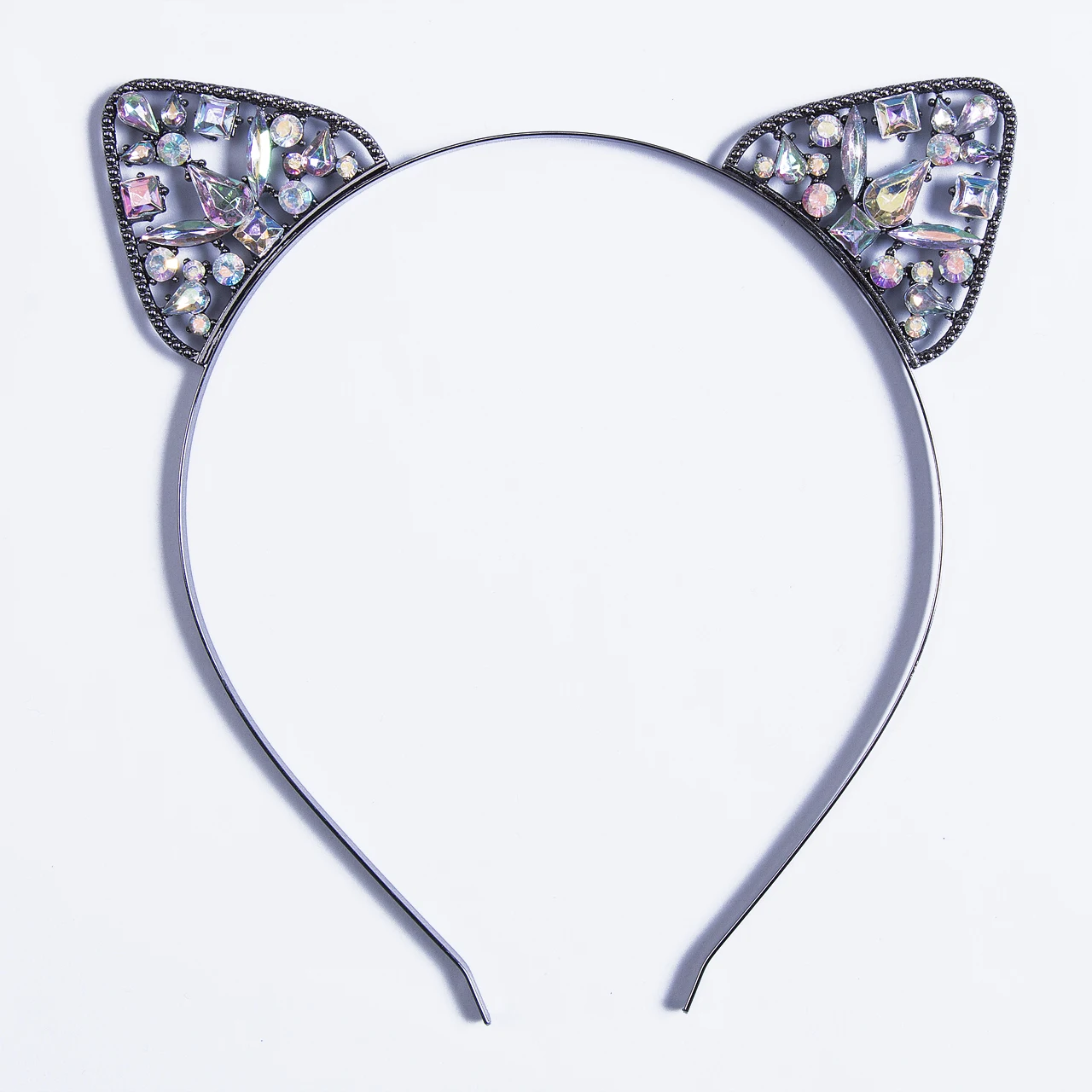 Sweet Cute Baby Kid Girls Metal Rhinestone Cat Ear Headband Hair band Costume Party Cosplay | Детская одежда и обувь