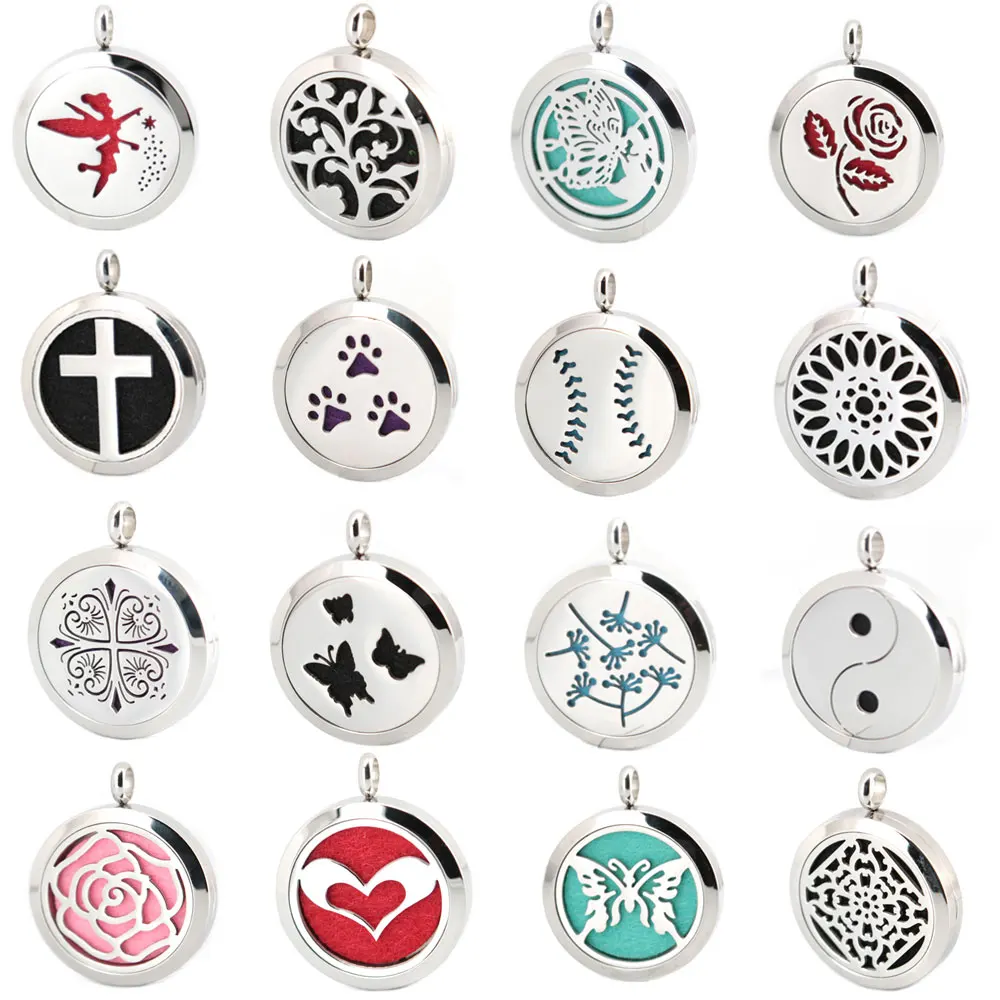 Горячая продажа серебряные ювелирные изделия 30 мм магнит ароматерапия эфирное