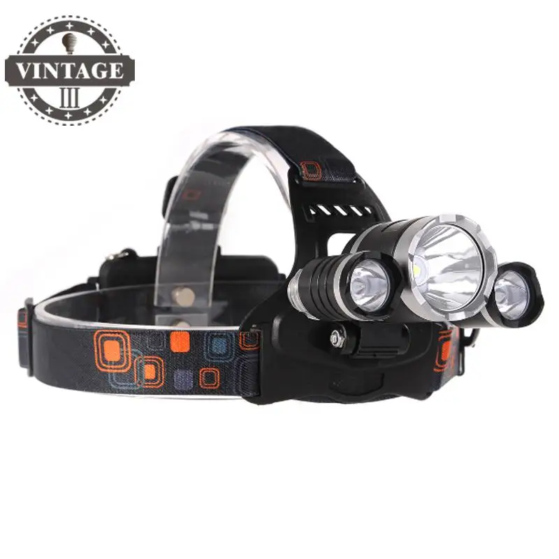 3T6 светодиодный RJ5000 перезаряжаемая головная лампа 8000 люменов фара охотничья