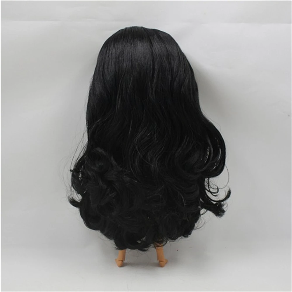 Кукла Blyth Обнаженная с длинными вьющимися черными волосами и Боковым Разрезом