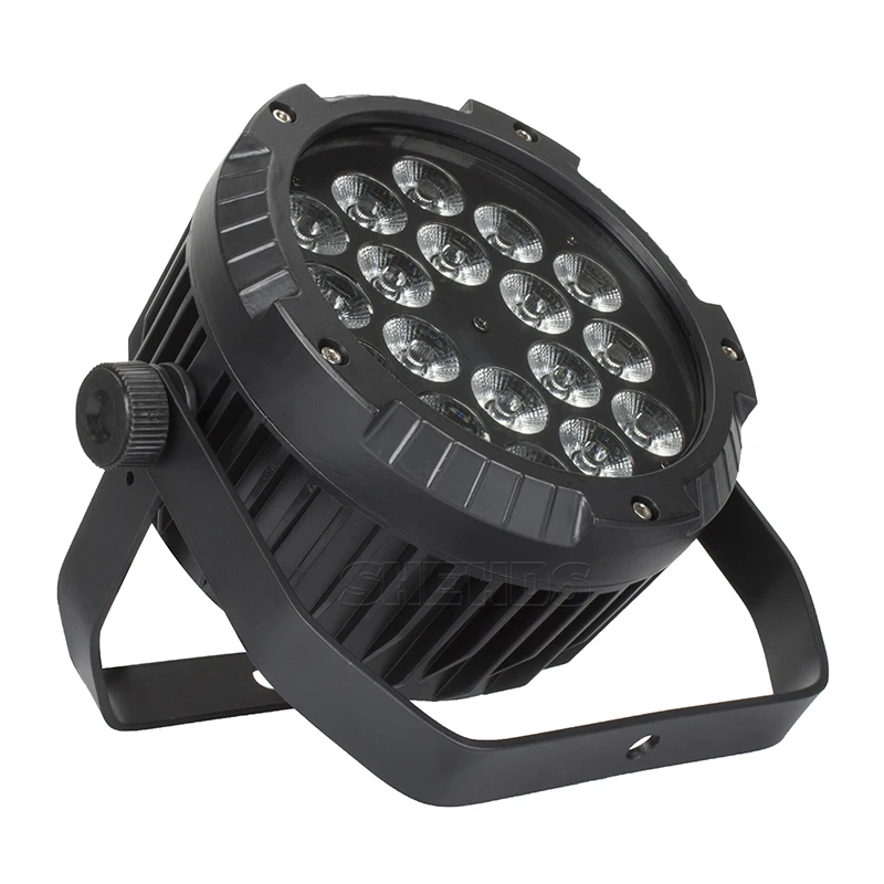 4 шт. водонепроницаемый светодиодный плоский Par 18x12 Вт RGBW DMX512 сценический эффект Освещение хорошо подходит для наружного бассейна DJ Дискотека вечерние танцпол