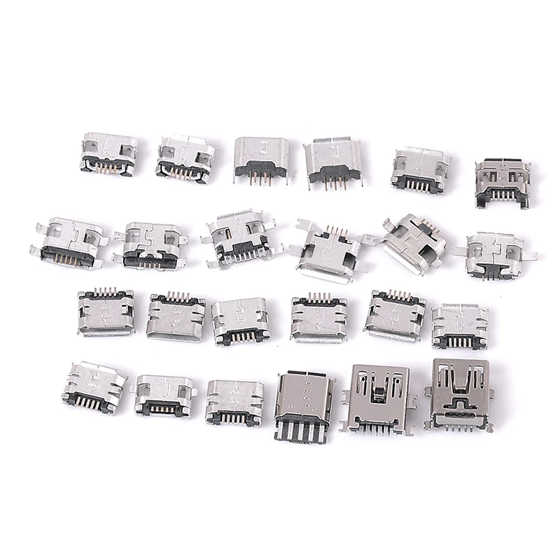 10/24 моделей Micro USB разъем 5Pin usb коннектор с портом Jack для разъема типа мама MP3/4/5