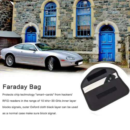 UK Anti-Theft Keyless Entry Car Key Cover RFID Signal Radiation Blocking Bag | Багаж и сумки