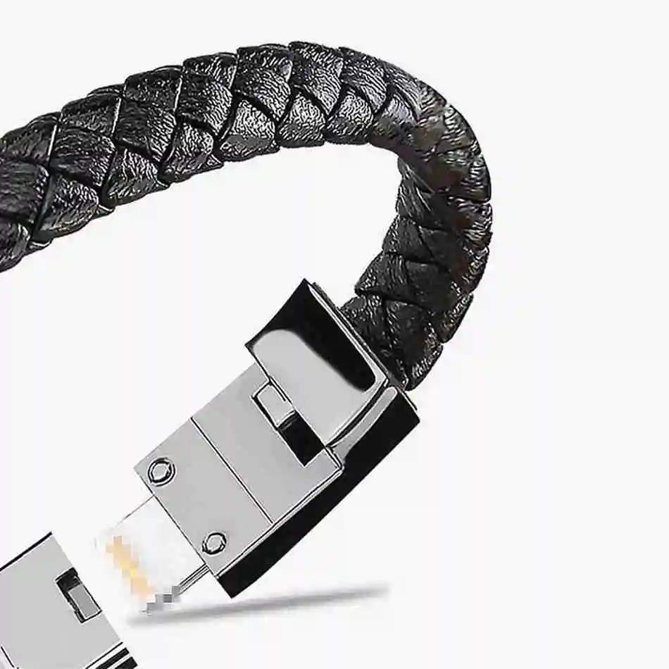 KISSCASE 3 в 1 путешествия микро USB телефонный кабель браслет Тип C кабель передачи данных для быстрой зарядки кабель синхронизации для iPhone USB C Кабели зарядное устройство - Цвет: Android 20 CM