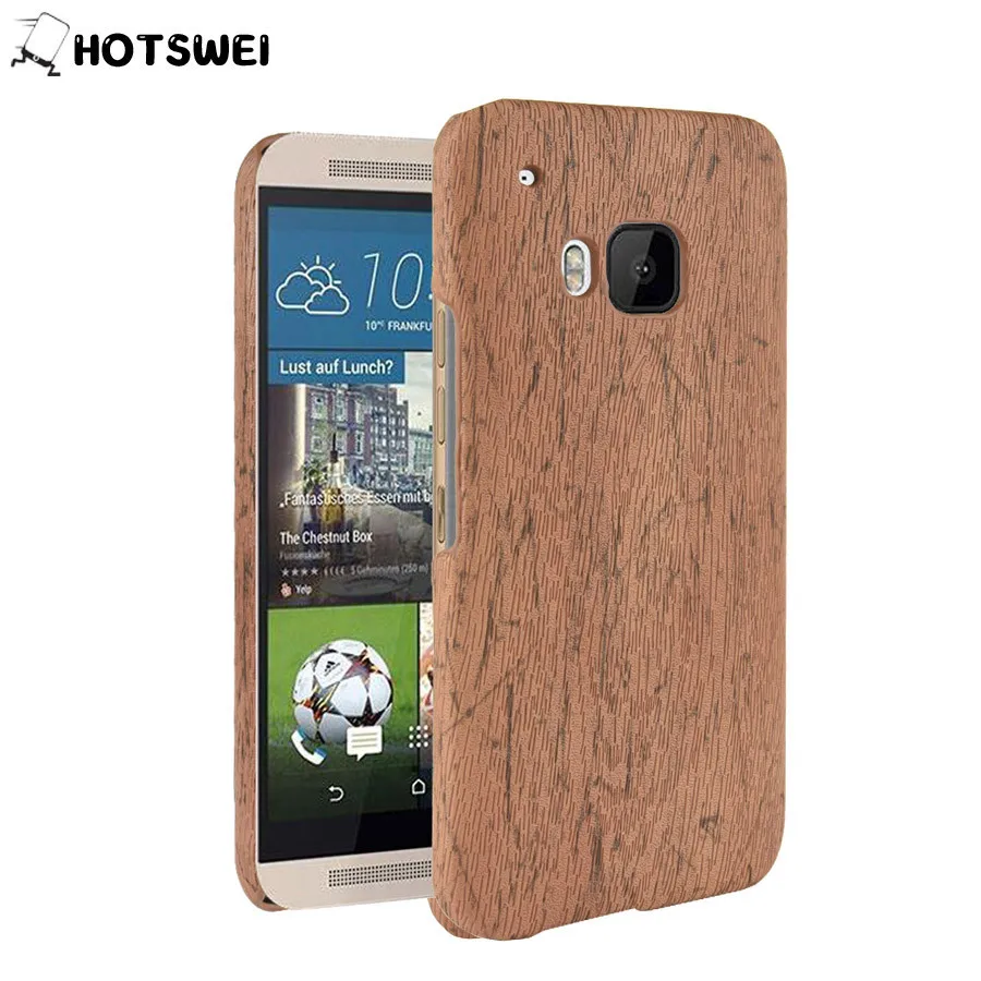 HOTSWEI для HTC M9 чехол 5 0 дюймов модный из твердой древесины ПК матовый защитный Fundas One M9|Бамперы| |