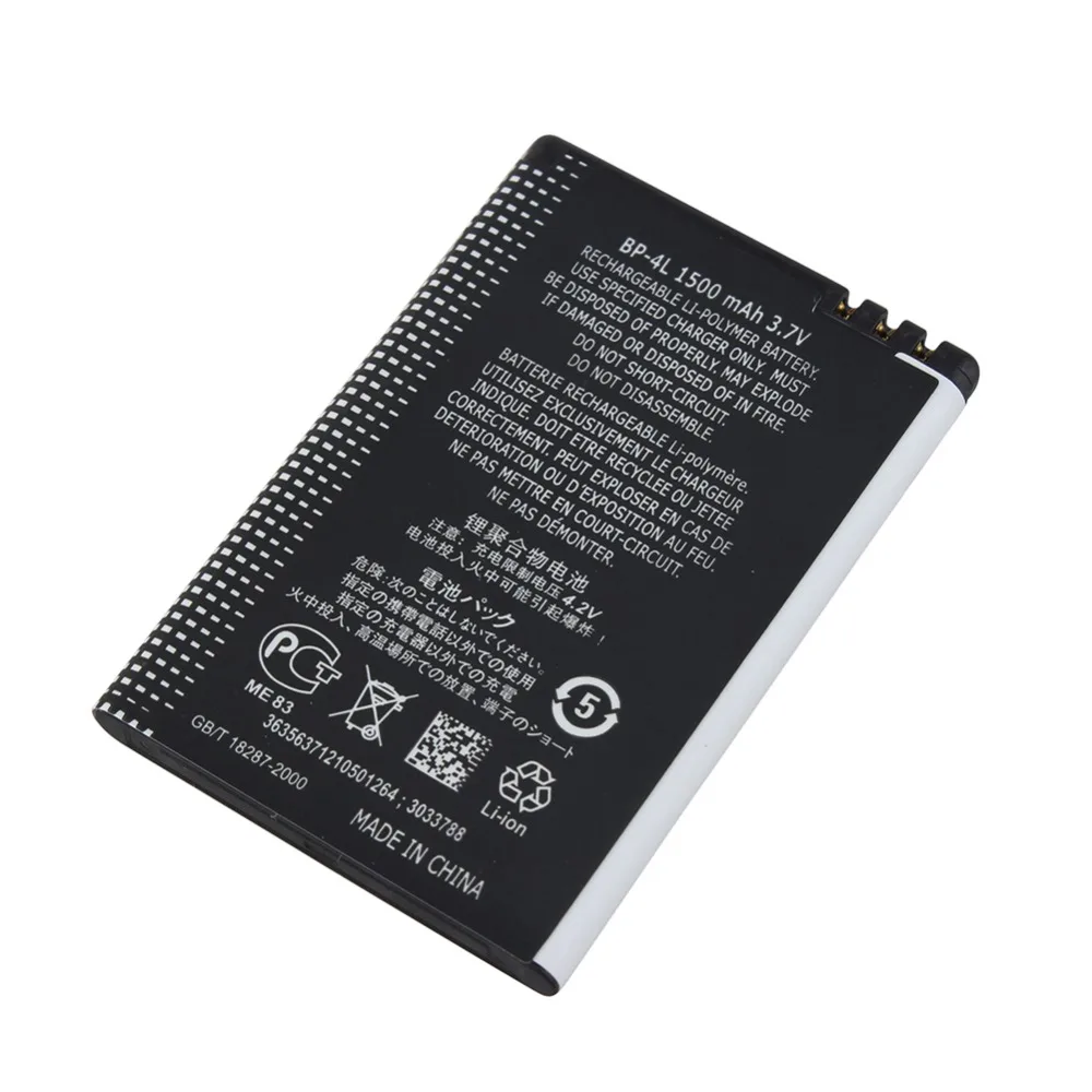 Сменный аккумулятор для телефона 3 7 В 1500 мАч Nokia E61i E63 E90 E95 E71 6650F N97 N810 E72 E52 BP4L BP 4L