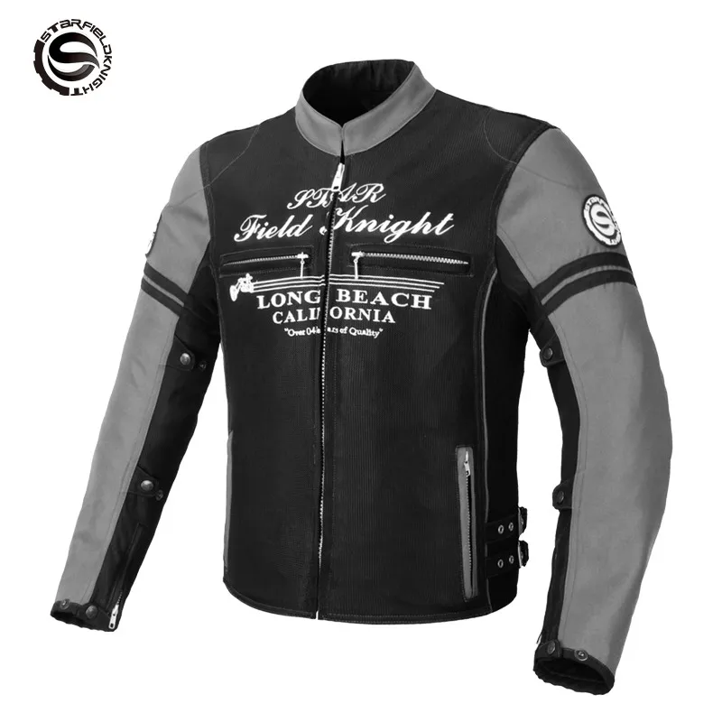 Новая летняя одежда STARFIELDKNIGHT для верховой езды Мужская мотоциклетная куртка