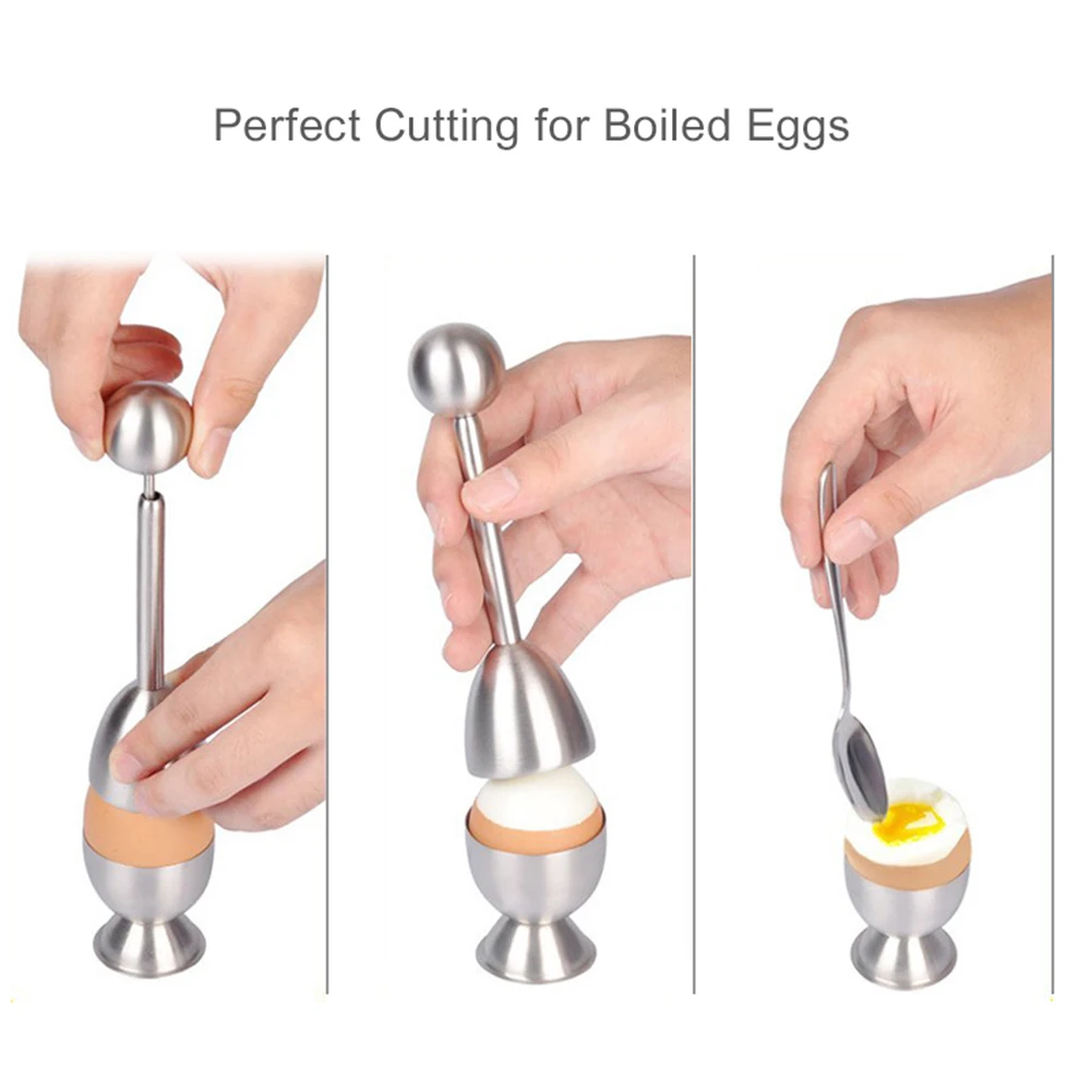 5 шт./компл. вареные яйца из нержавеющей стали топ яичный сепаратор резак молоток