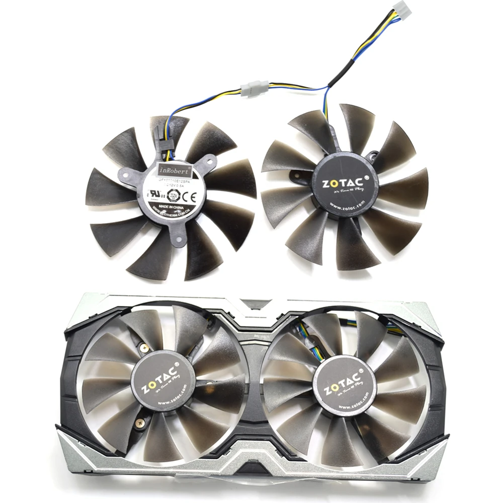 Вентилятор охлаждения для видеокарты ZOTAC GTX1060 6 ГБ GTX 1070 Mini 1060 GFY09010E12SPA GA91S2H 85 мм 4