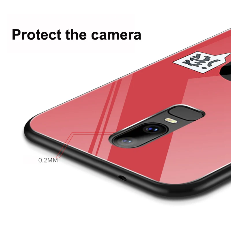Жесткий чехол из закаленного стекла для Oneplus 6, чехлы с мультяшным влюбленным, чехол One plus 6, чехол Oneplus6 1+ 6, Защитные Чехлы A6000 Fundas